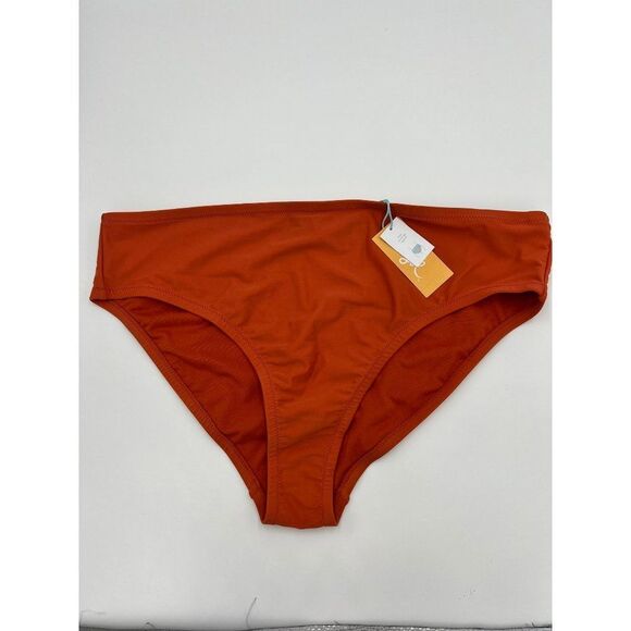 Brand New Kona Sol Women's String Orange Bikini Bottom Size 16 W/18 W Swimwear - Picture 1 of 6